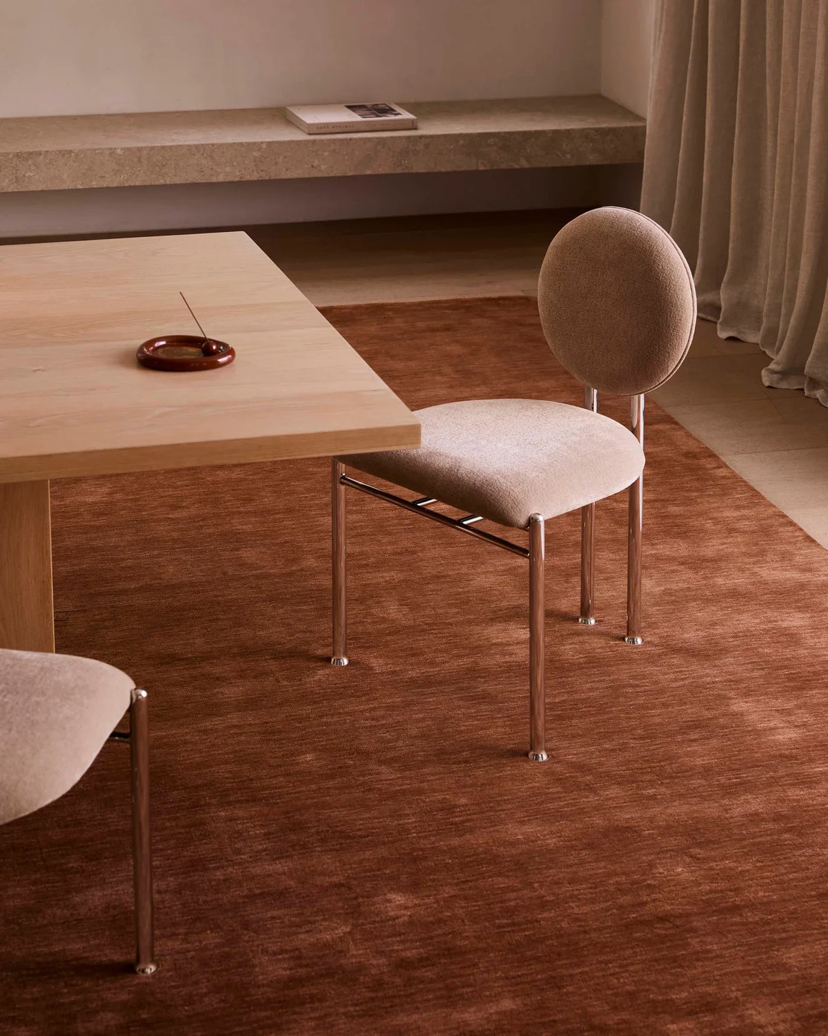 Handcrafted Rugberry rug styled in a contemporary interior