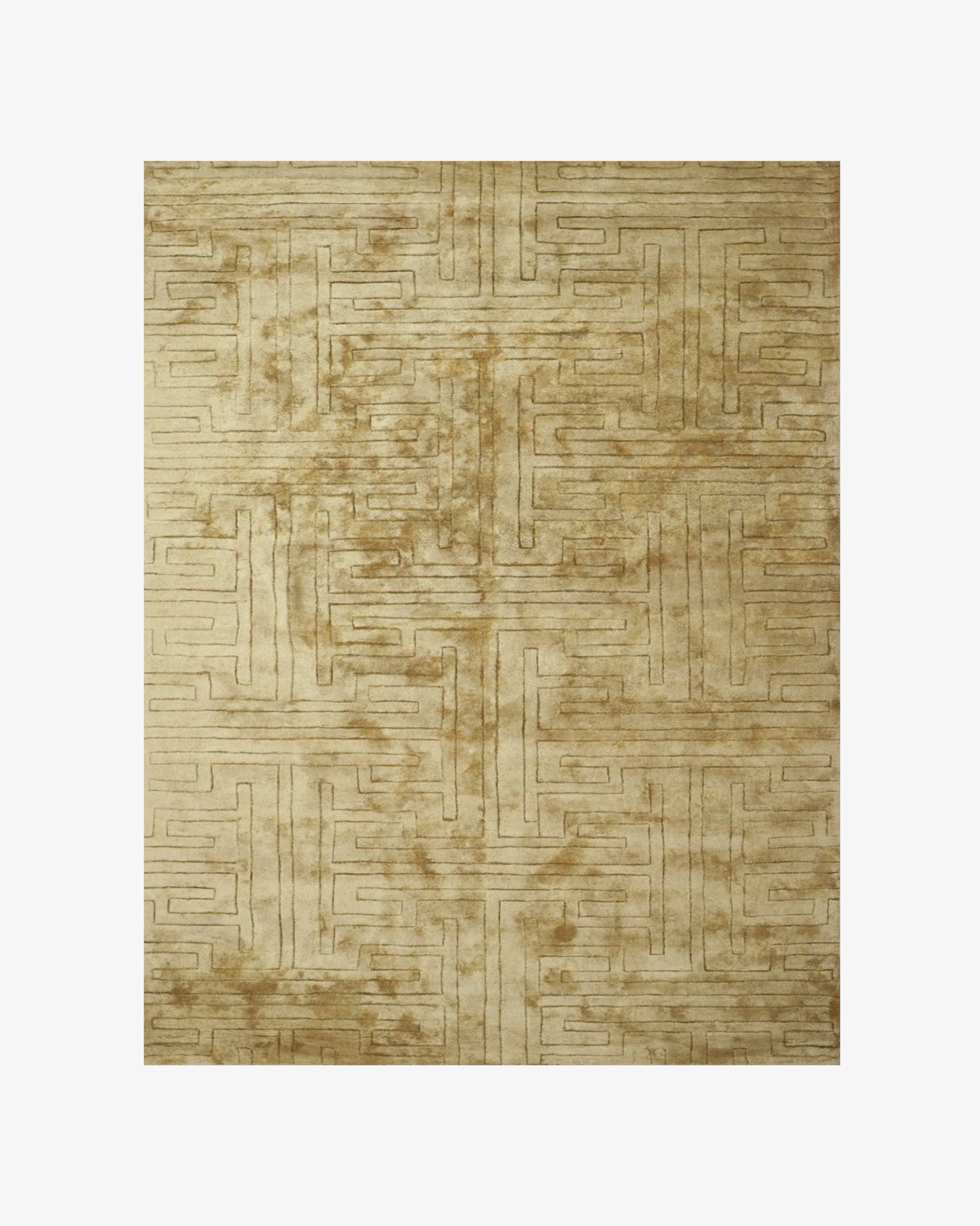 Venecia Gold Silk Rug