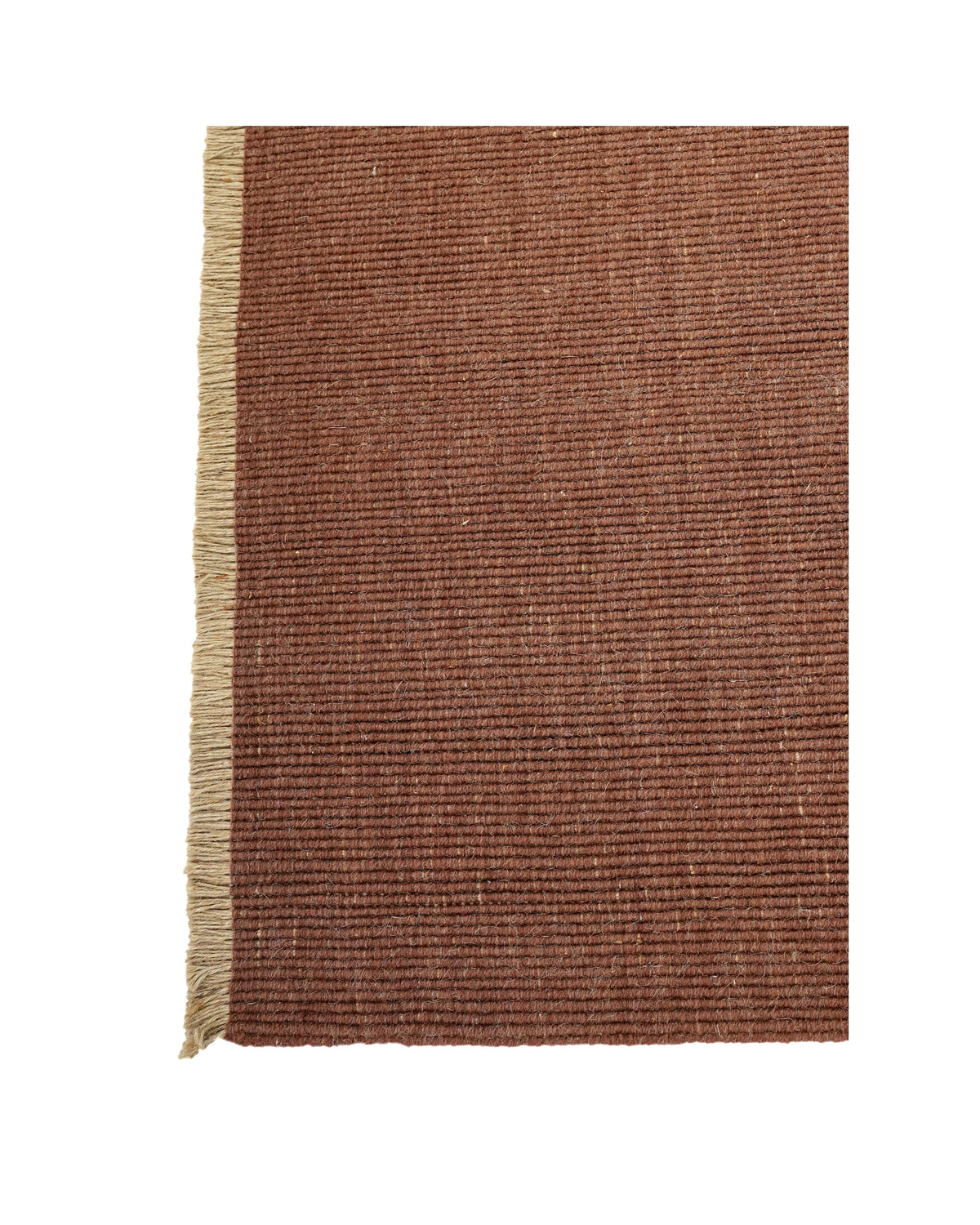 Cabra Wool & Jute Rug / Rust by Rugberry, handwoven New Zealand wool and jute, view 2