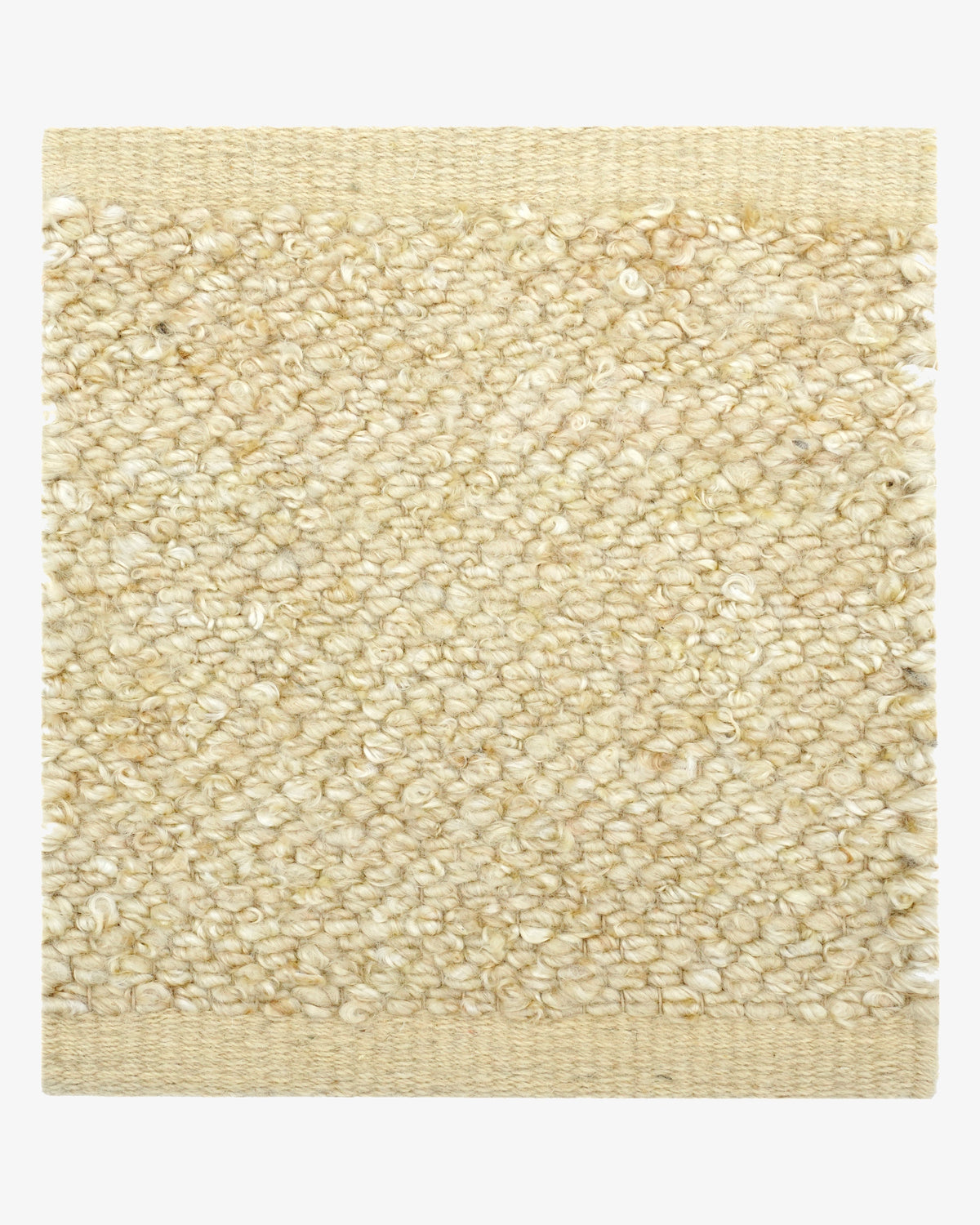 Mohair Relic in Beige, a Rugberry Reserve rug handwoven in mohair, made entirely to measure