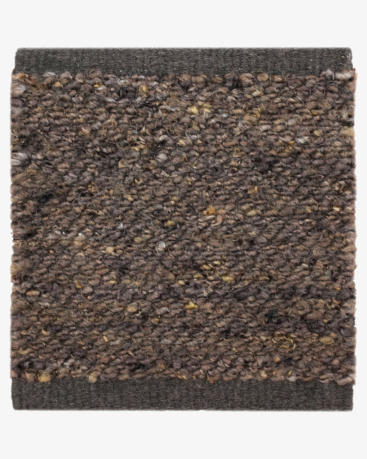 Mohair Relic in Chocolate, a Rugberry Reserve rug handwoven in mohair, made entirely to measure