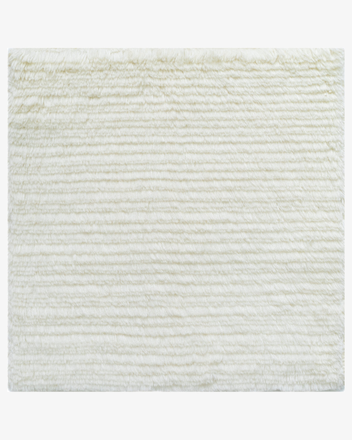 Merino Stria in Ivory, a Rugberry Reserve rug hand-knotted in merino wool, view 2