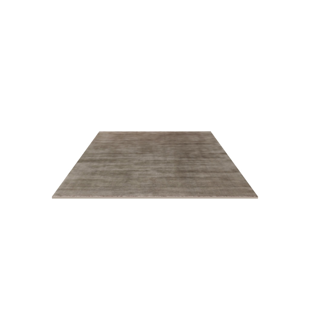 Cashmere Blend Rug / Taupe, 3D model at true size (5x8 ft)