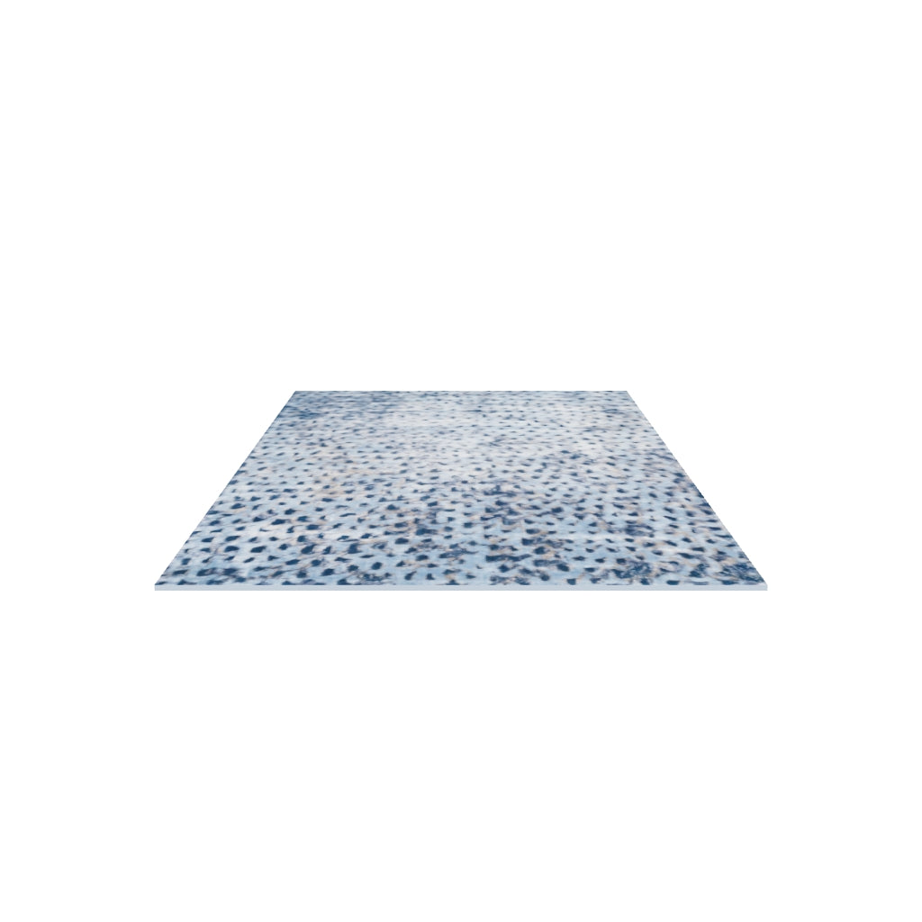 Tierra Wool & Silk Rug, 3D model at true size (5x8 ft)