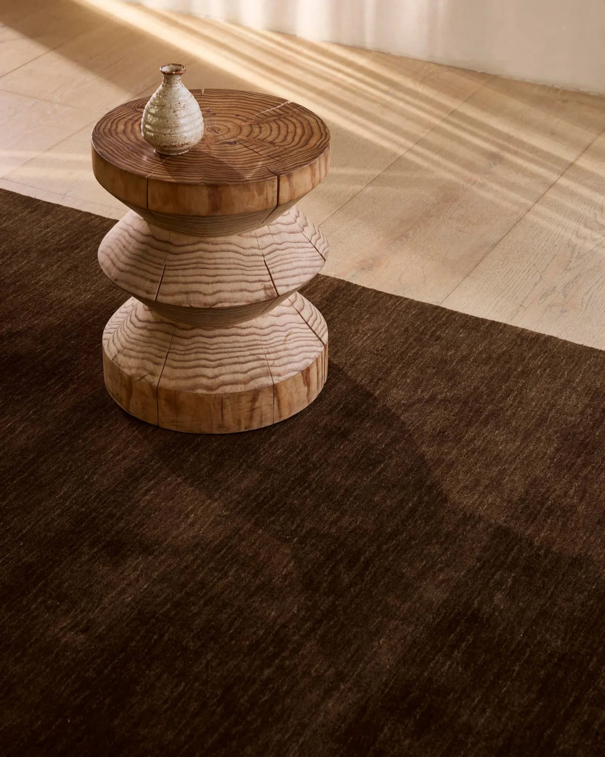 Handcrafted Rugberry rug styled in a contemporary living space