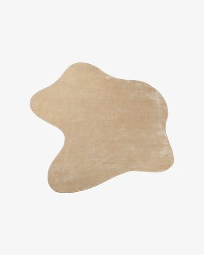 Abstract Silk Rug / Light Gold / Swatch
