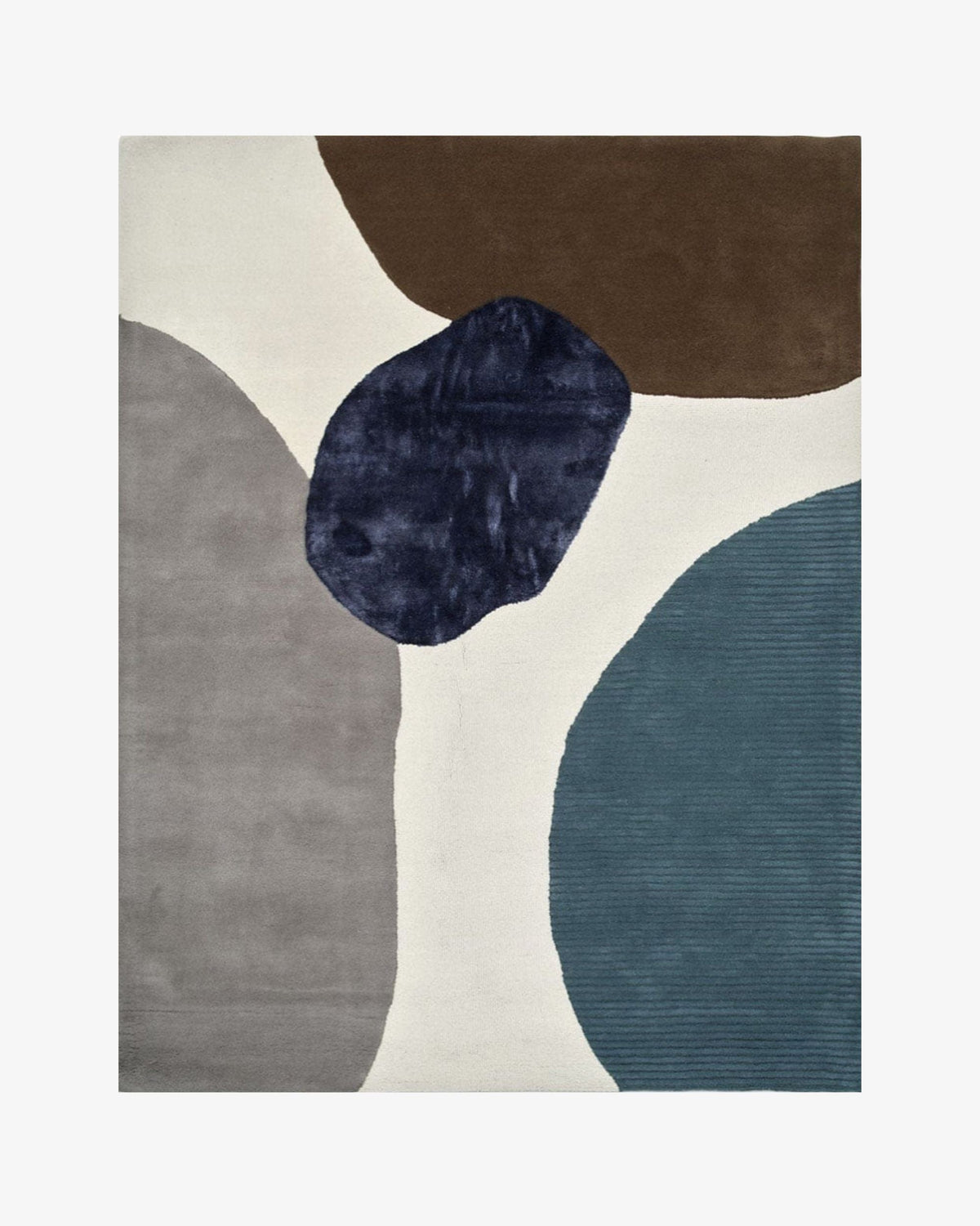 Profound Wool & Silk Rug / Ivory Teal