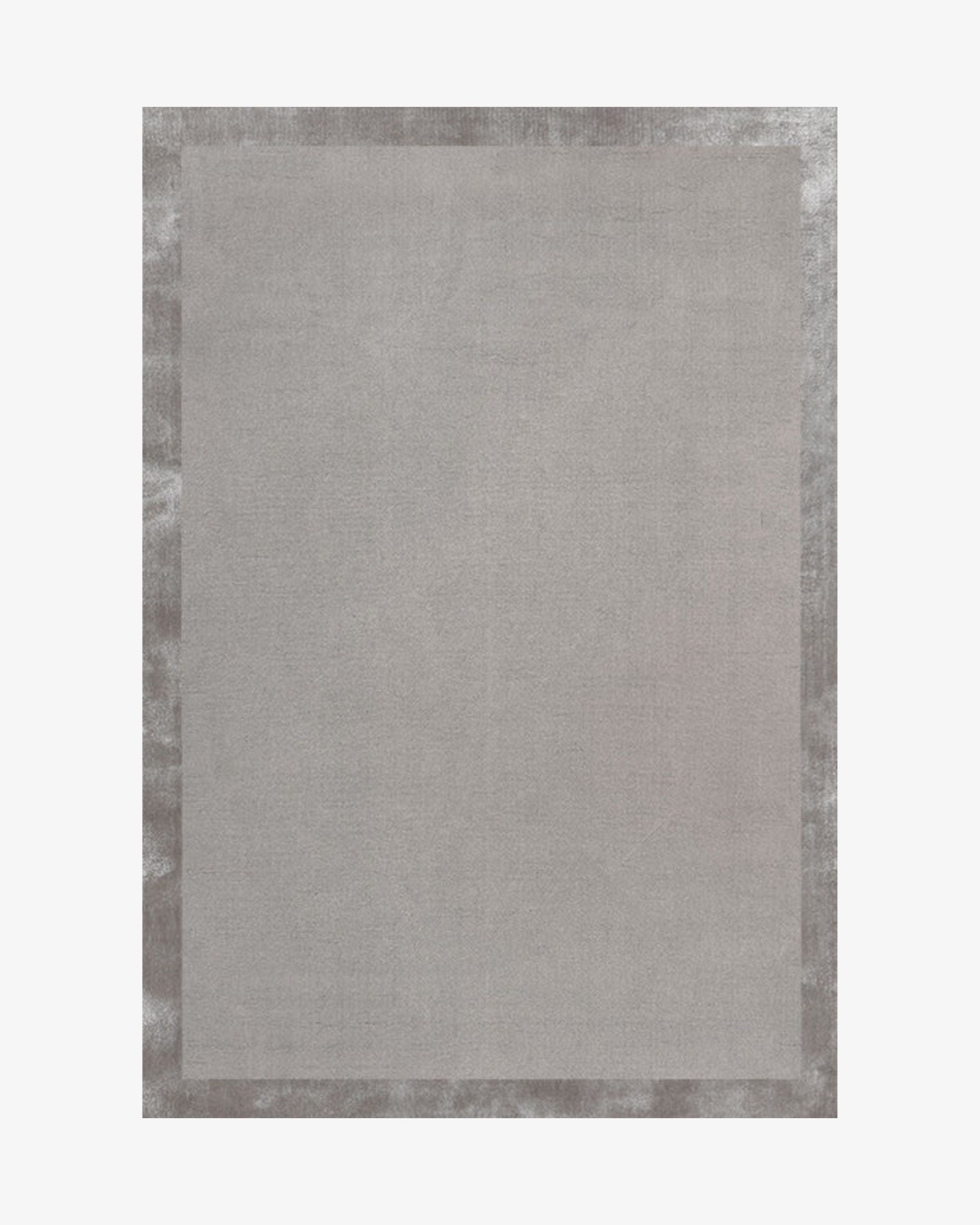 Fragment Wool & Silk Rug / Medium Grey