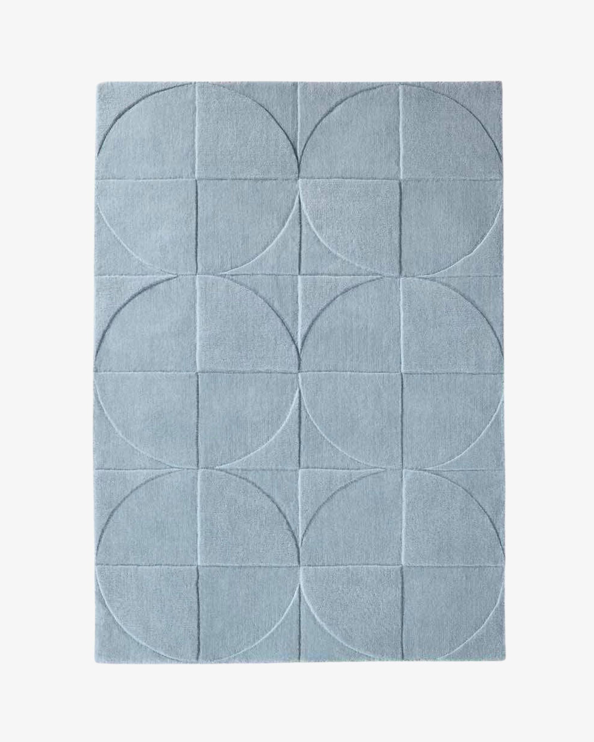 Round Square Rug / Steel Blue