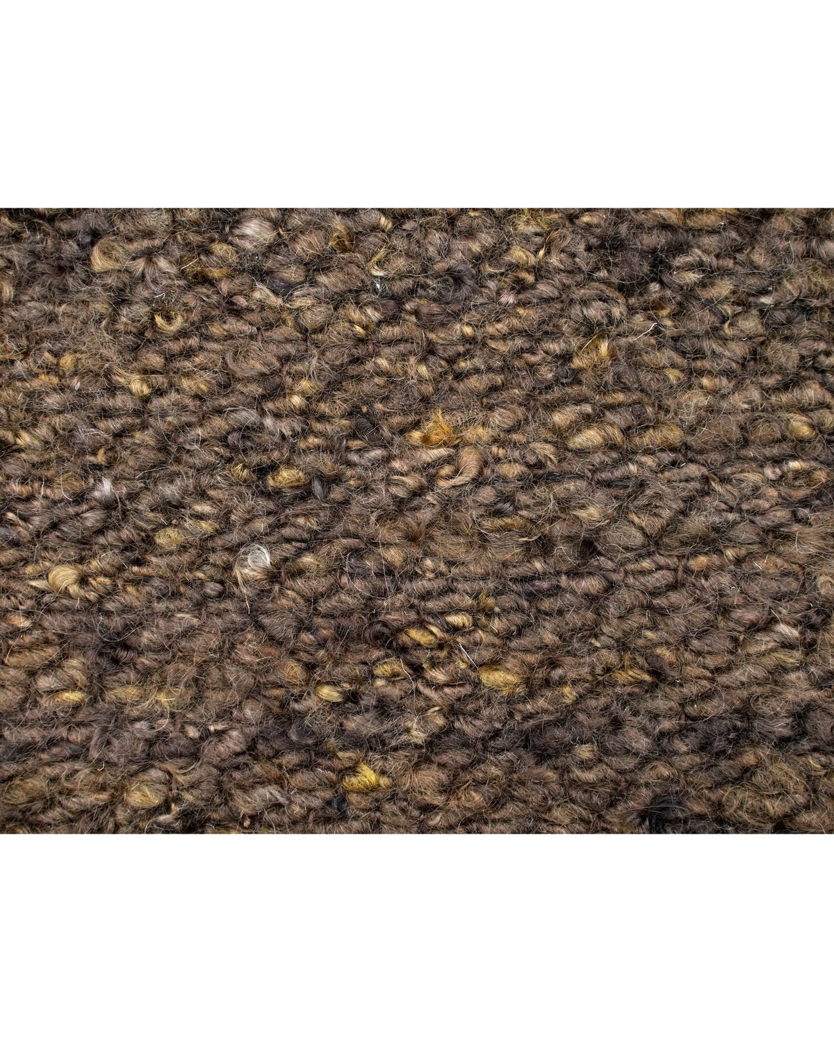 Mohair Relic in Chocolate, close detail of the handwoven mohair surface