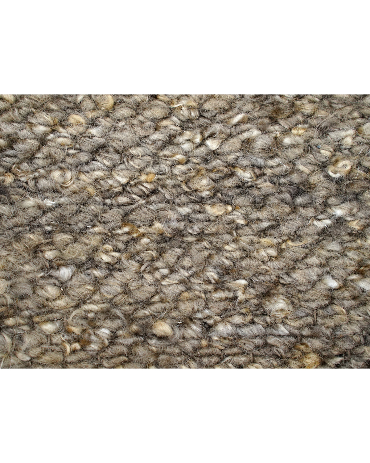 Mohair Relic in Mochaccino, close detail of the handwoven mohair surface
