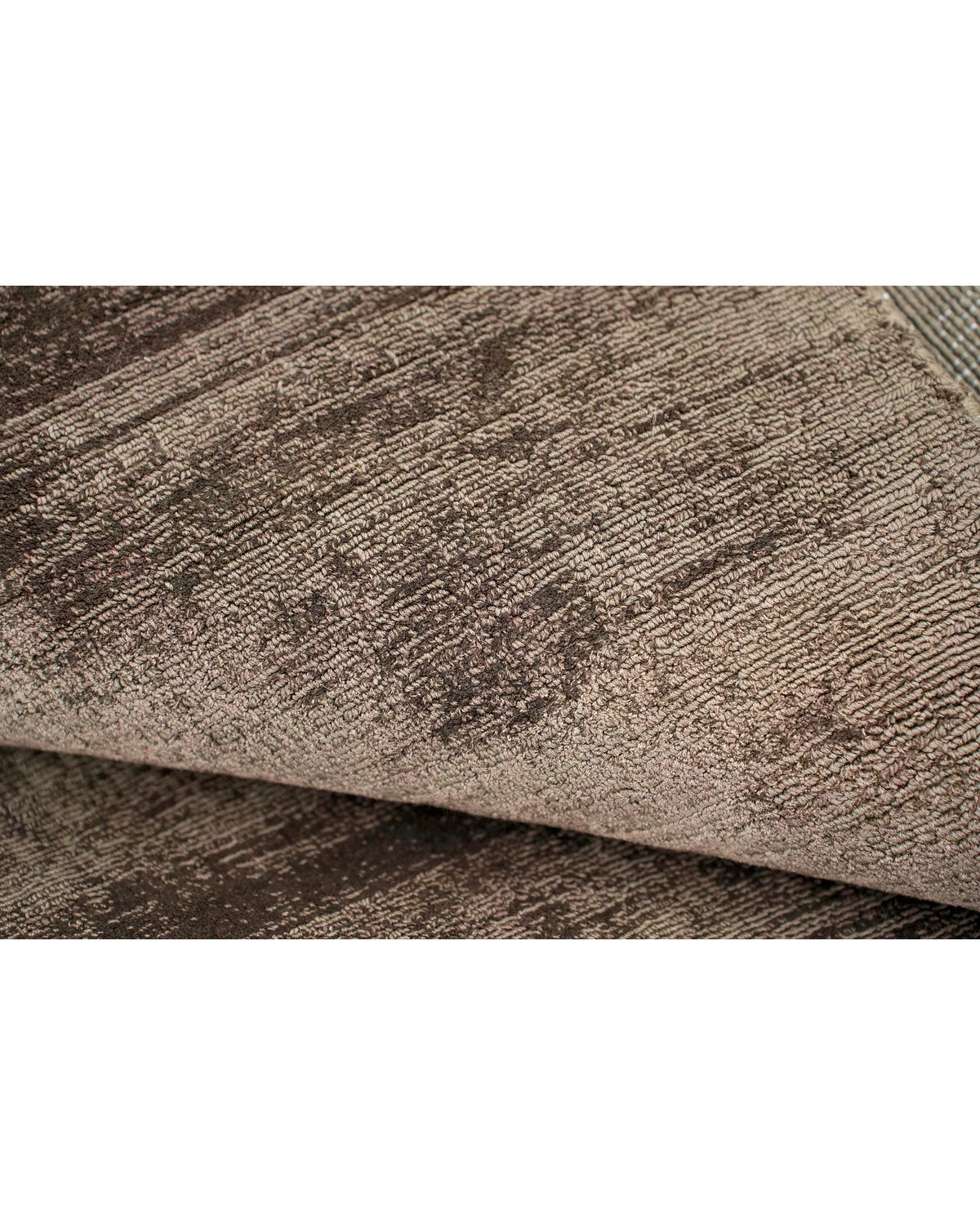 Nuva Silk Rug / Chocolate by Rugberry, handloom silk, view 2