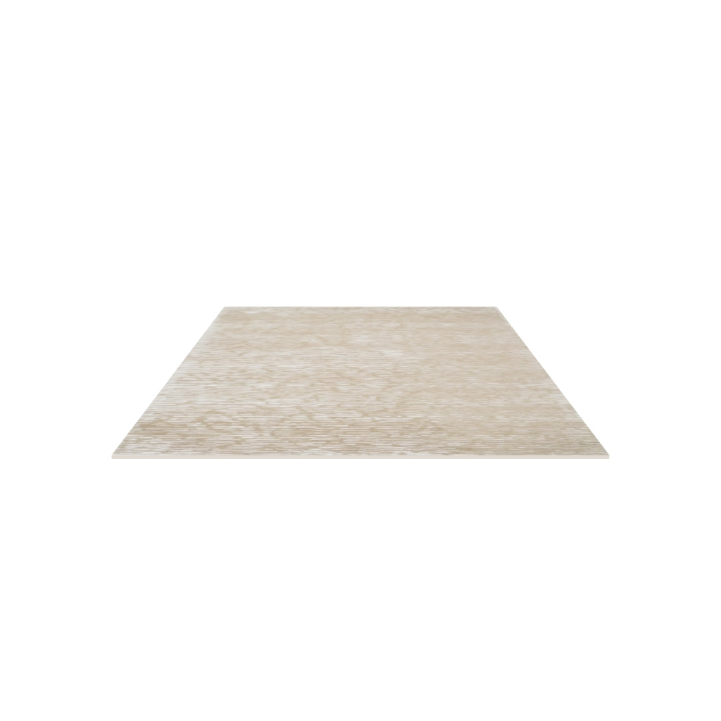 Cabella Wool & Silk Rug / Latte, 3D model at true size (6x9 ft)