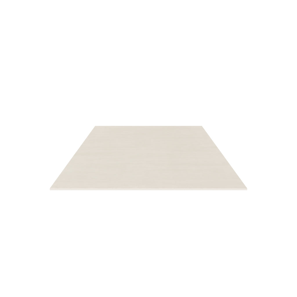 Cashmere Blend Rug / Natural, 3D model at true size (5x8 ft)