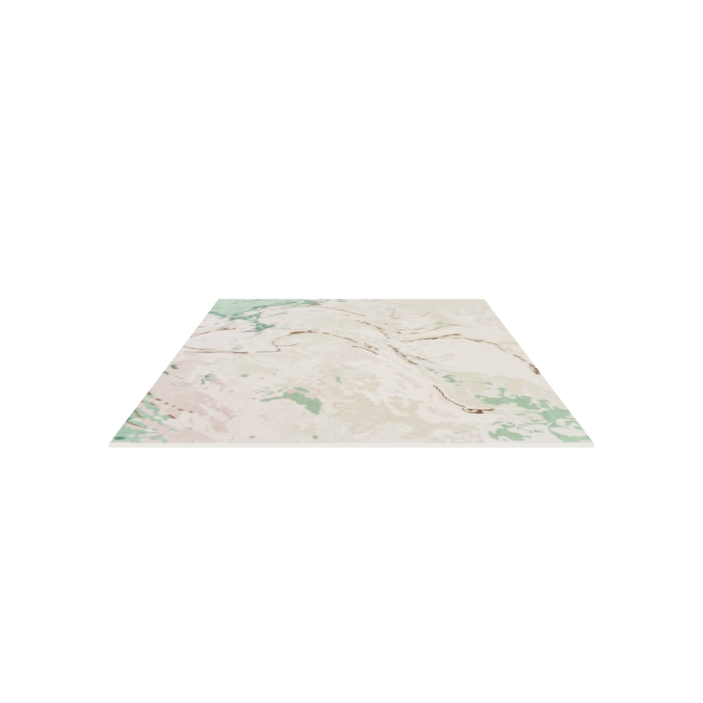 Flavia Wool Rug, 3D model at true size (6x9 ft)