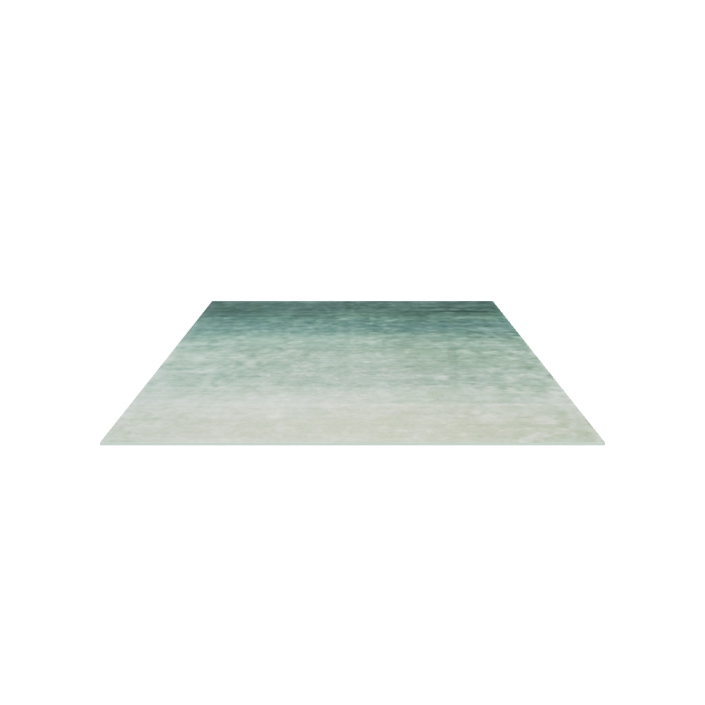 Ombré Forest Rug, 3D model at true size (10x14 ft)
