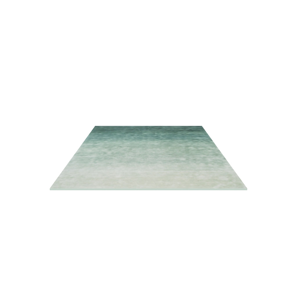 Ombré Forest Rug, 3D model at true size (5x8 ft)