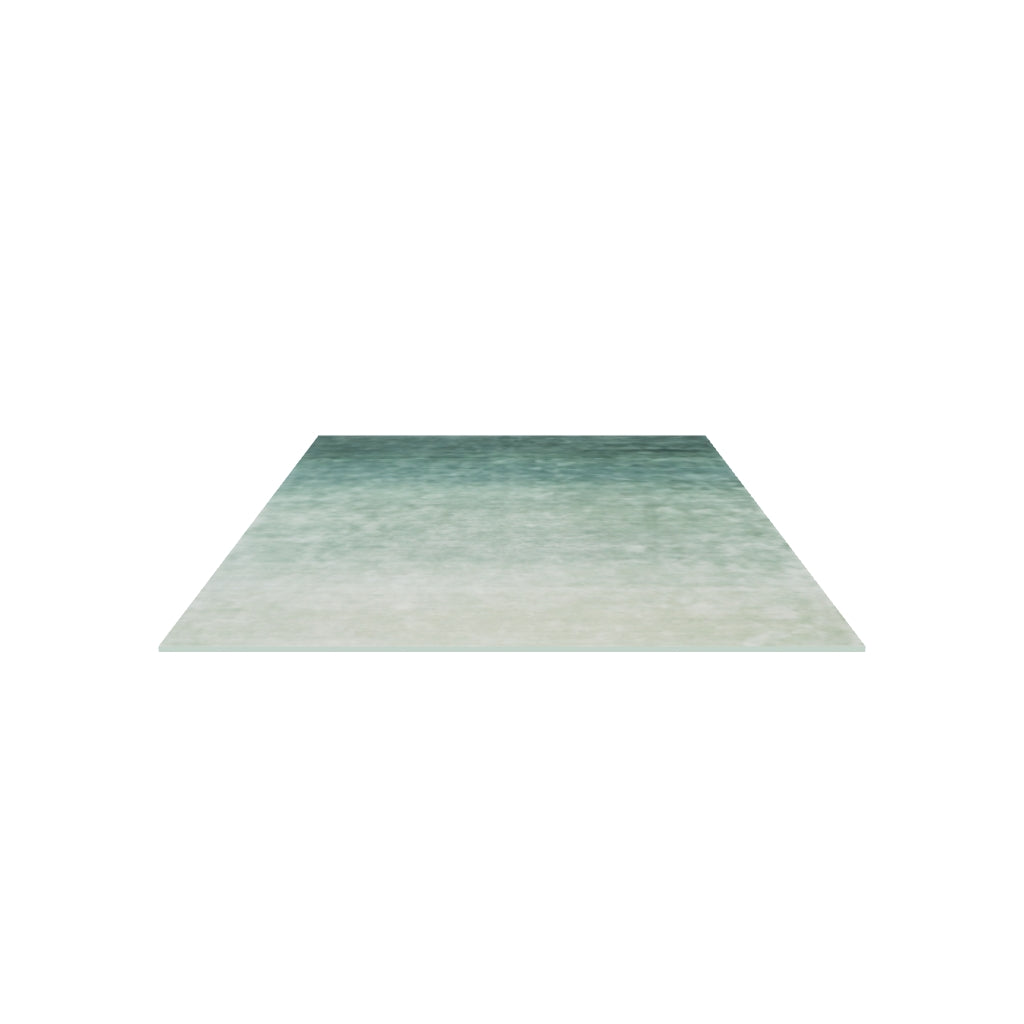 Ombré Forest Rug, 3D model at true size (6x9 ft)