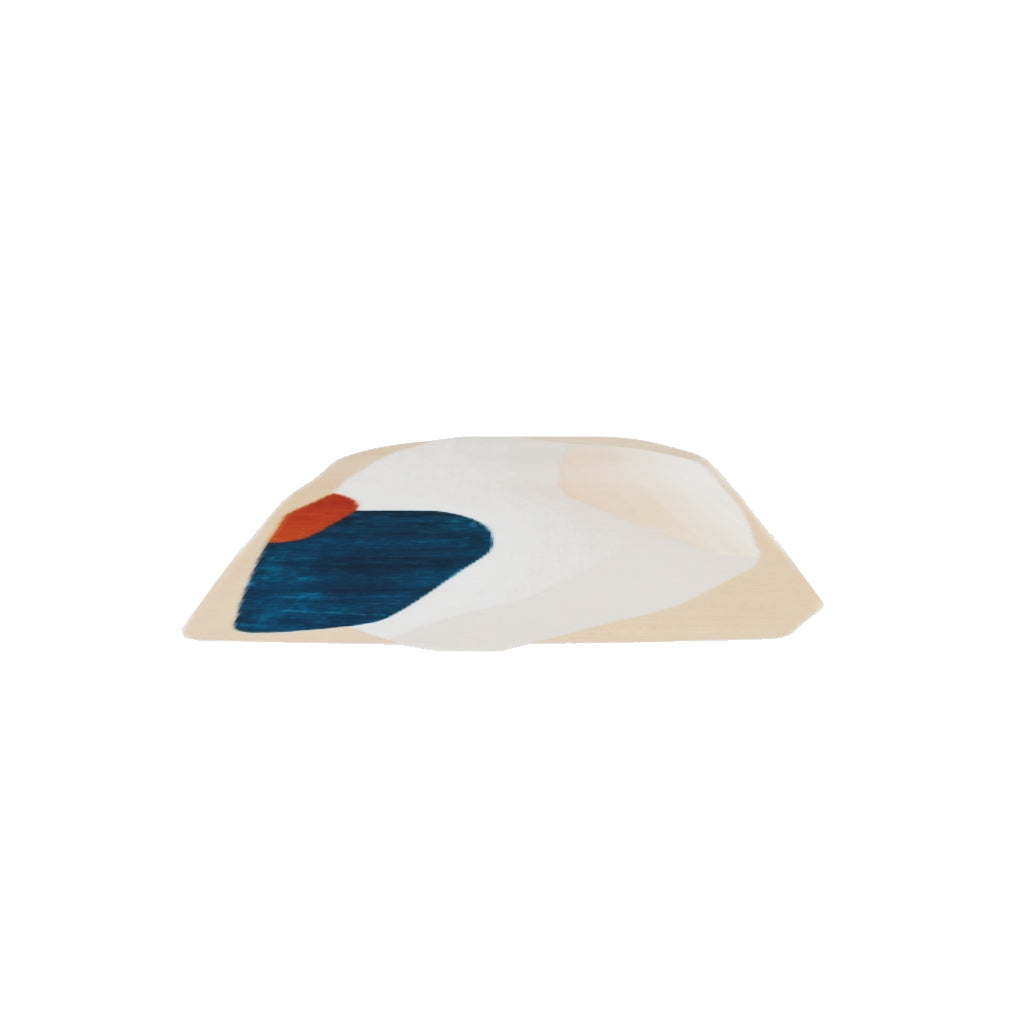 Infamous Wool & Silk Rug, 3D model at true size (6x9 ft)