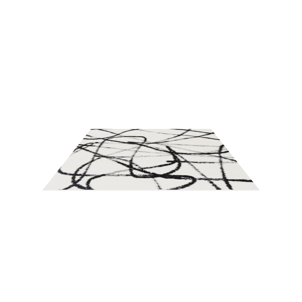 Kline Wool Rug, 3D model at true size (10x14 ft)