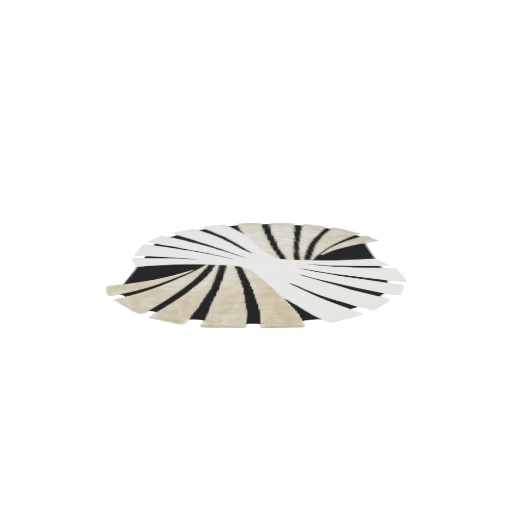 Lyra Wool & Silk Rug, 3D model at true size (6x9 ft)
