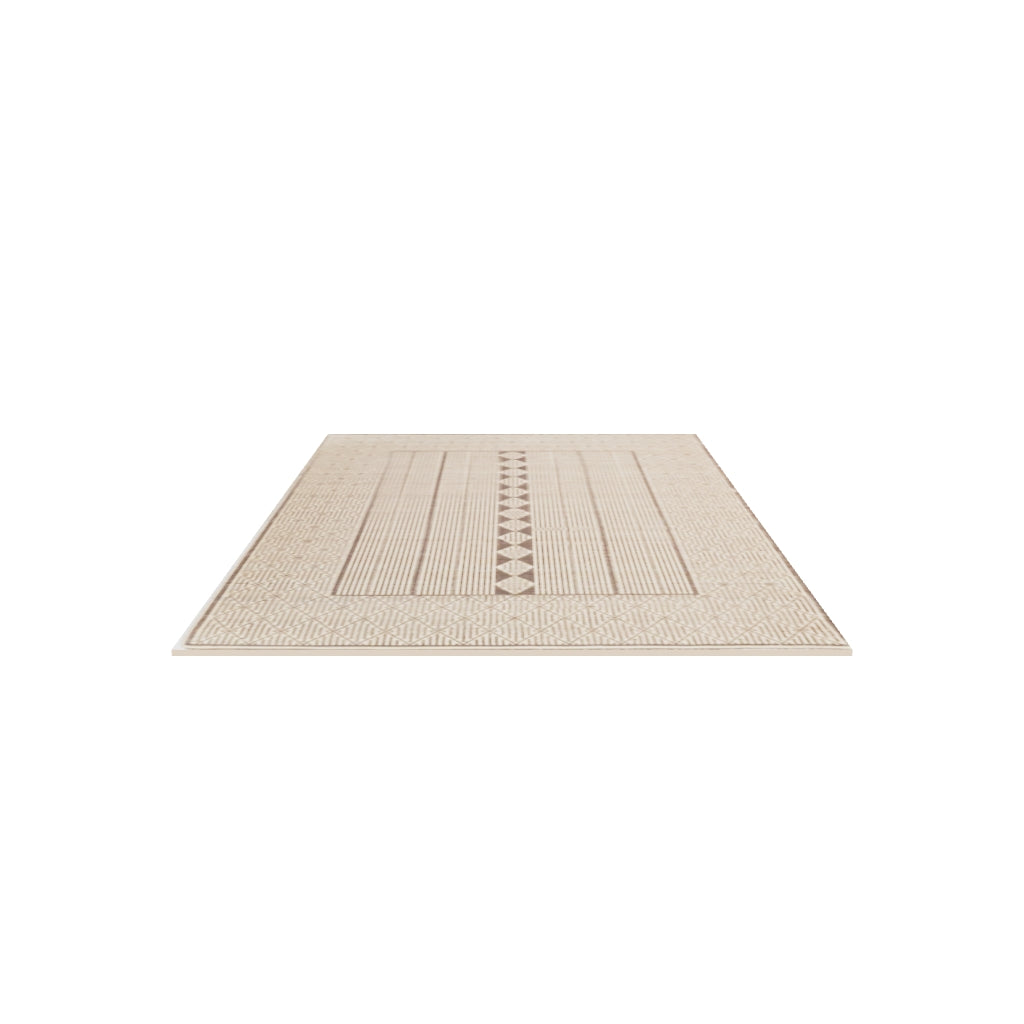 Masai Jute Rug, 3D model at true size (5x8 ft)