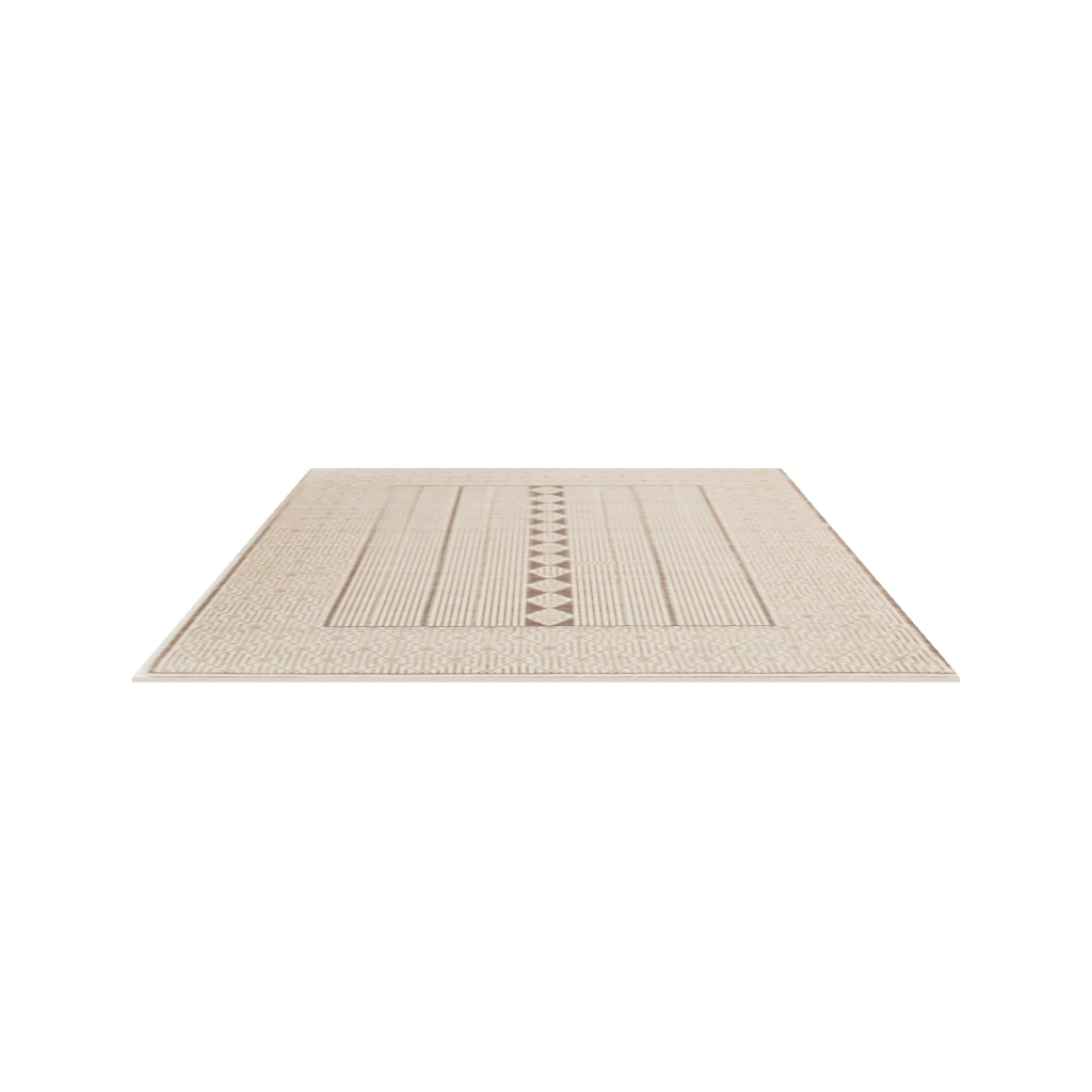 Masai Jute Rug, 3D model at true size (8x10 ft)