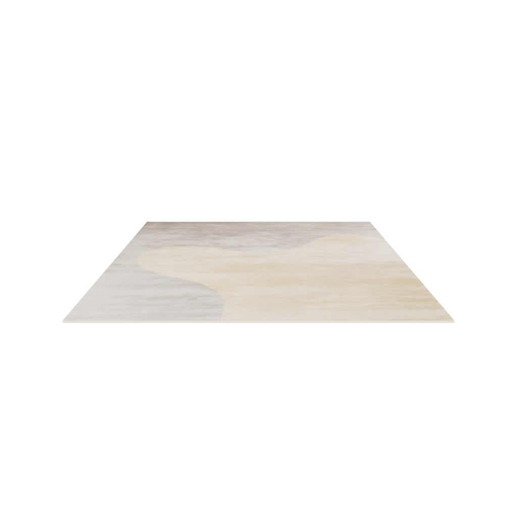 Nasai Silk Rug / Pale Grey, 3D model at true size (8x10 ft)