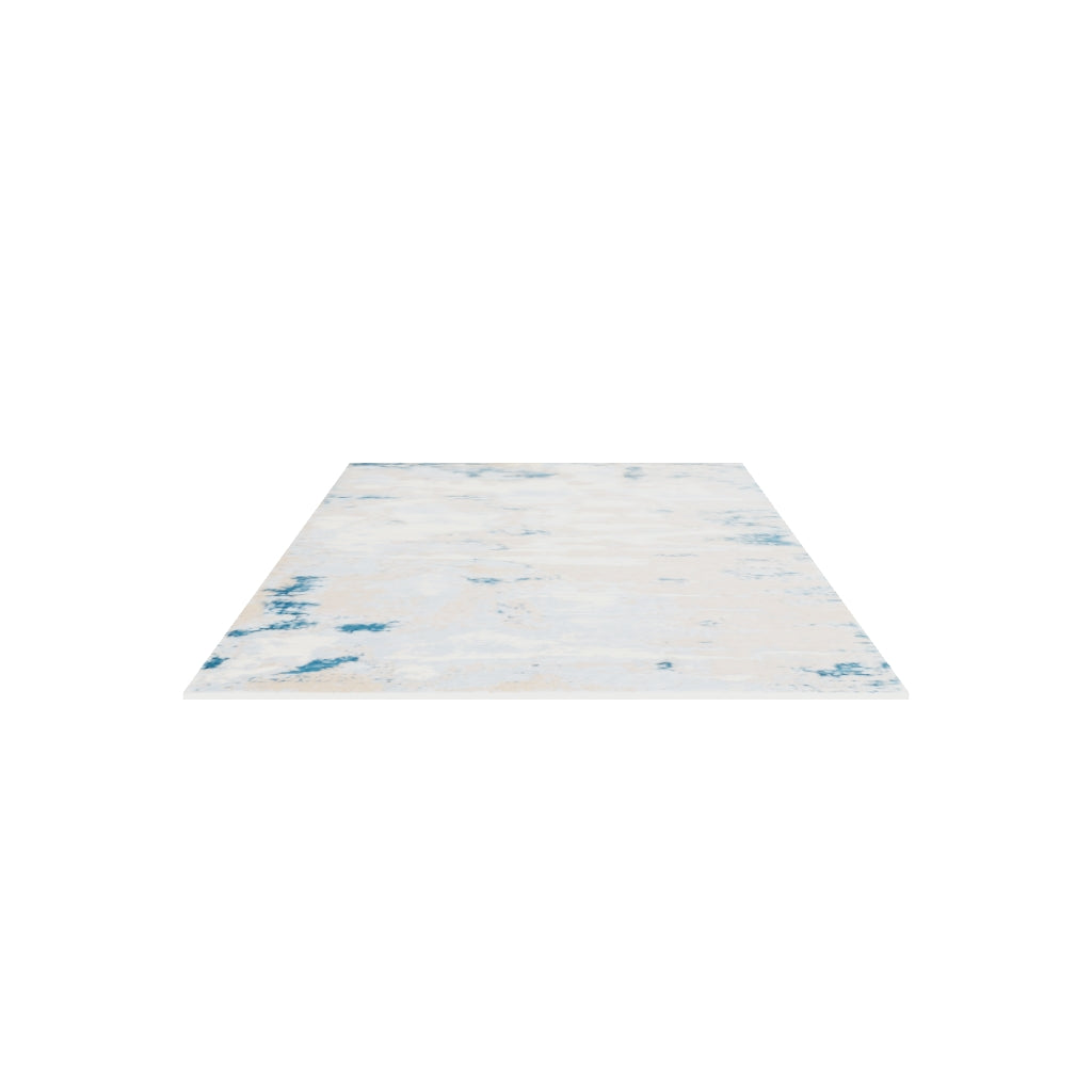 Pavia Wool & Silk Rug, 3D model at true size (5x8 ft)