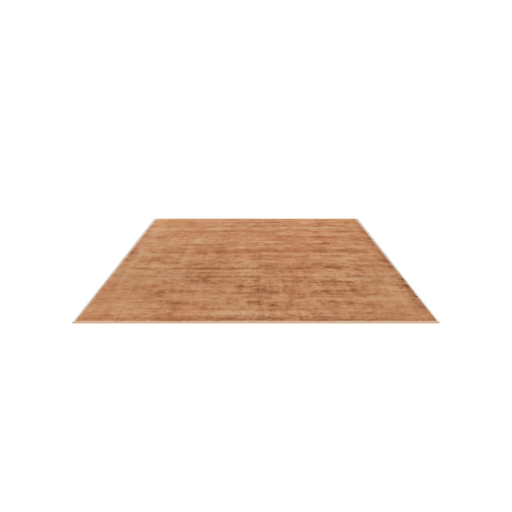 Plush Wool Rug / Copper, 3D model at true size (10x14 ft)