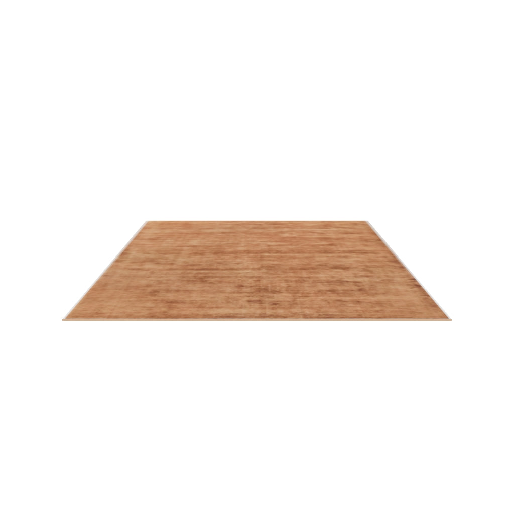 Plush Wool Rug / Copper, 3D model at true size (12x15 ft)