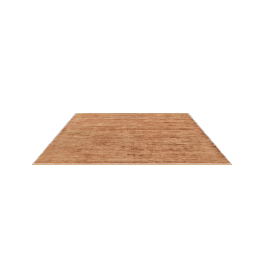 Plush Wool Rug / Copper, 3D model at true size (8x10 ft)