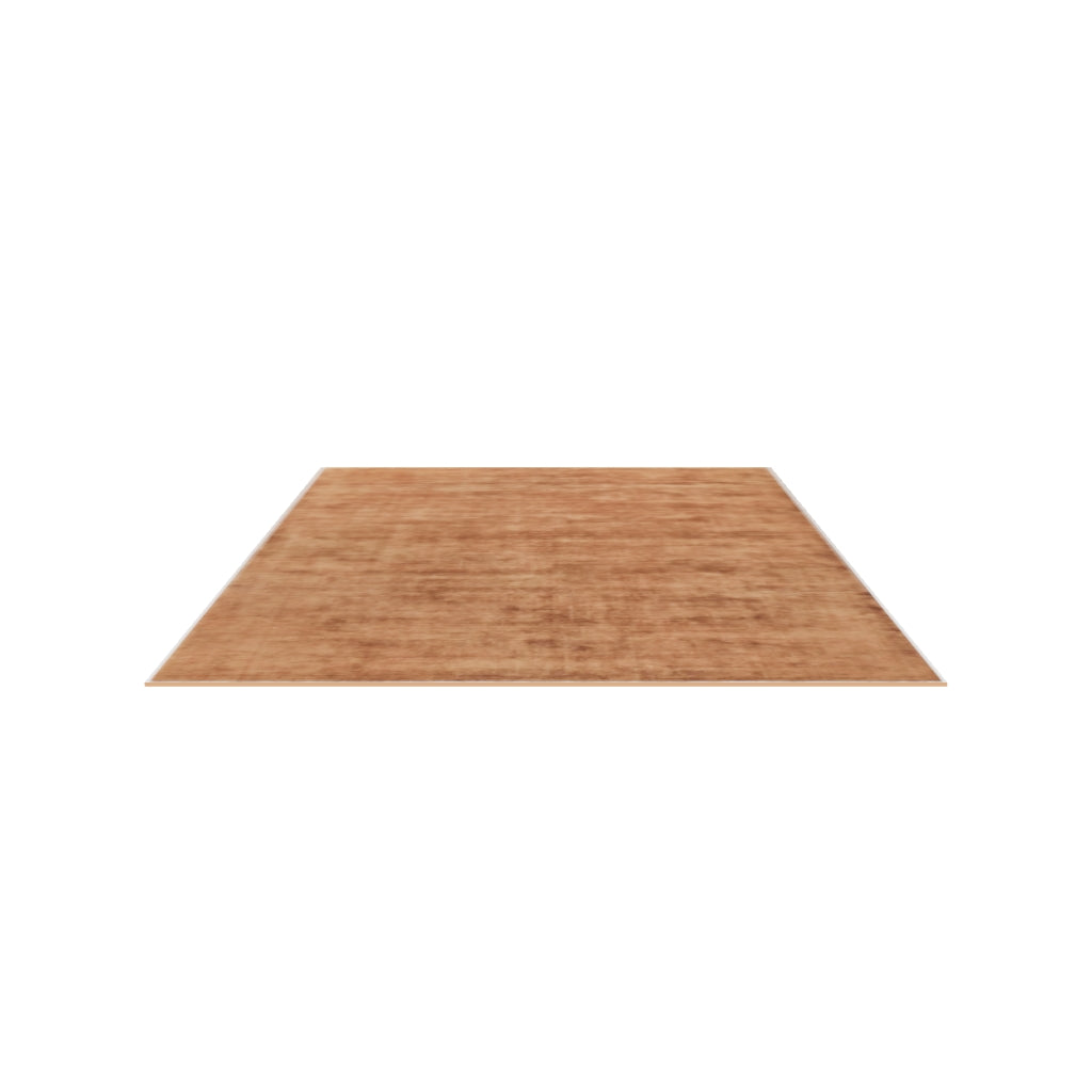 Plush Wool Rug / Copper, 3D model at true size (9x12 ft)