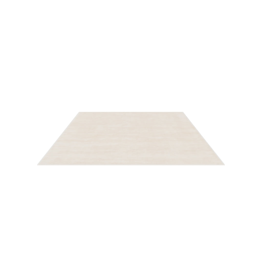Plush Wool Rug / Sand, 3D model at true size (10x14 ft)