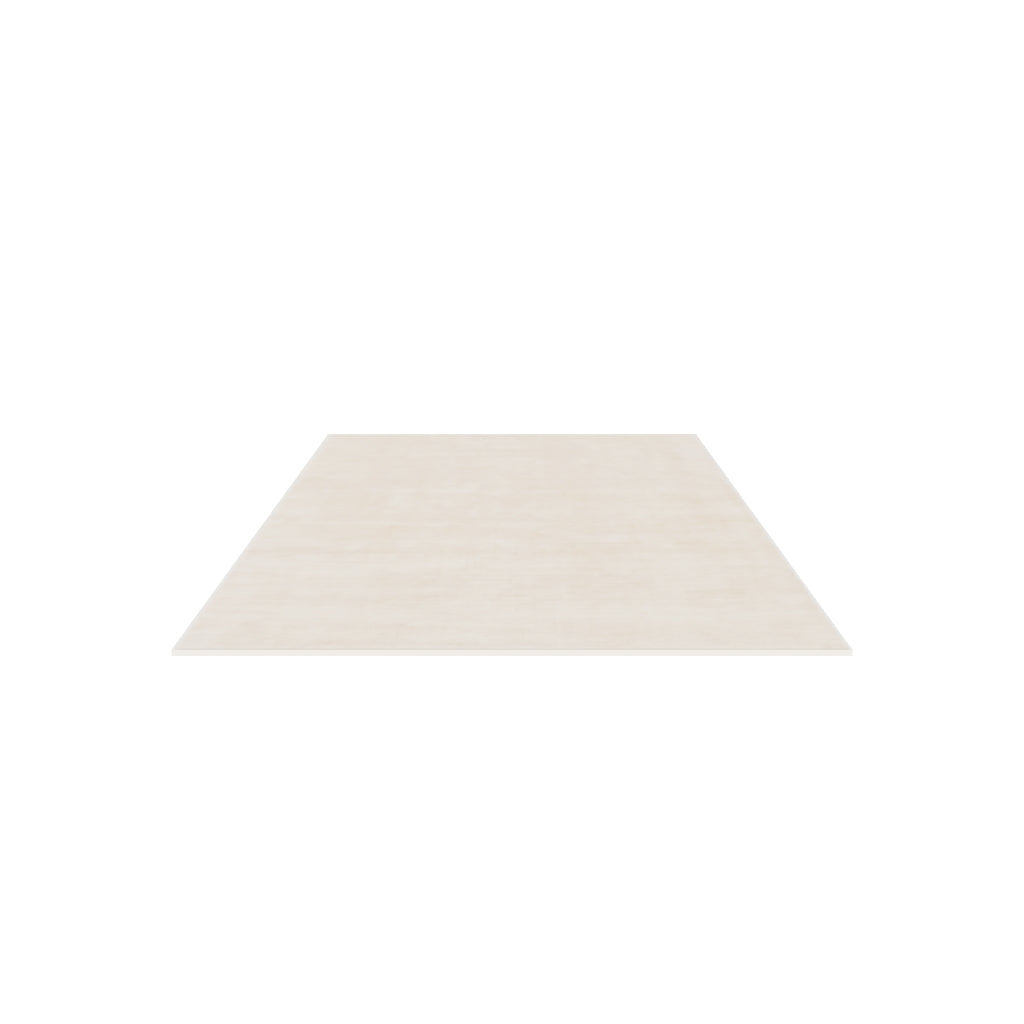 Plush Wool Rug / Sand, 3D model at true size (5x8 ft)