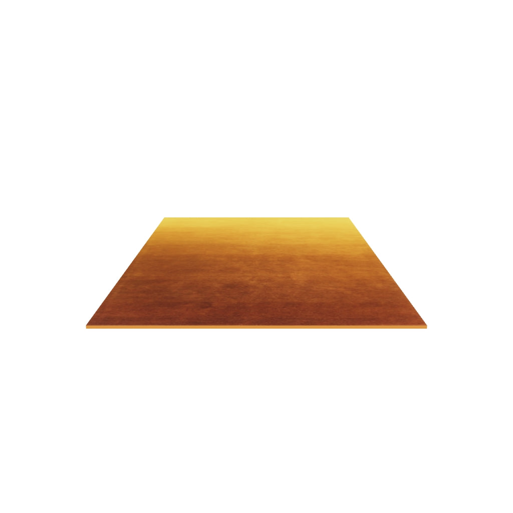 Ombré Pristine Rug, 3D model at true size (5x8 ft)