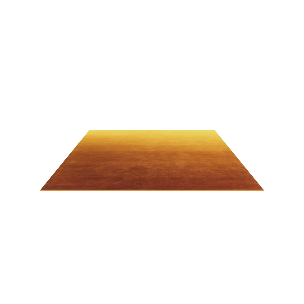 Ombré Pristine Rug, 3D model at true size (9x12 ft)
