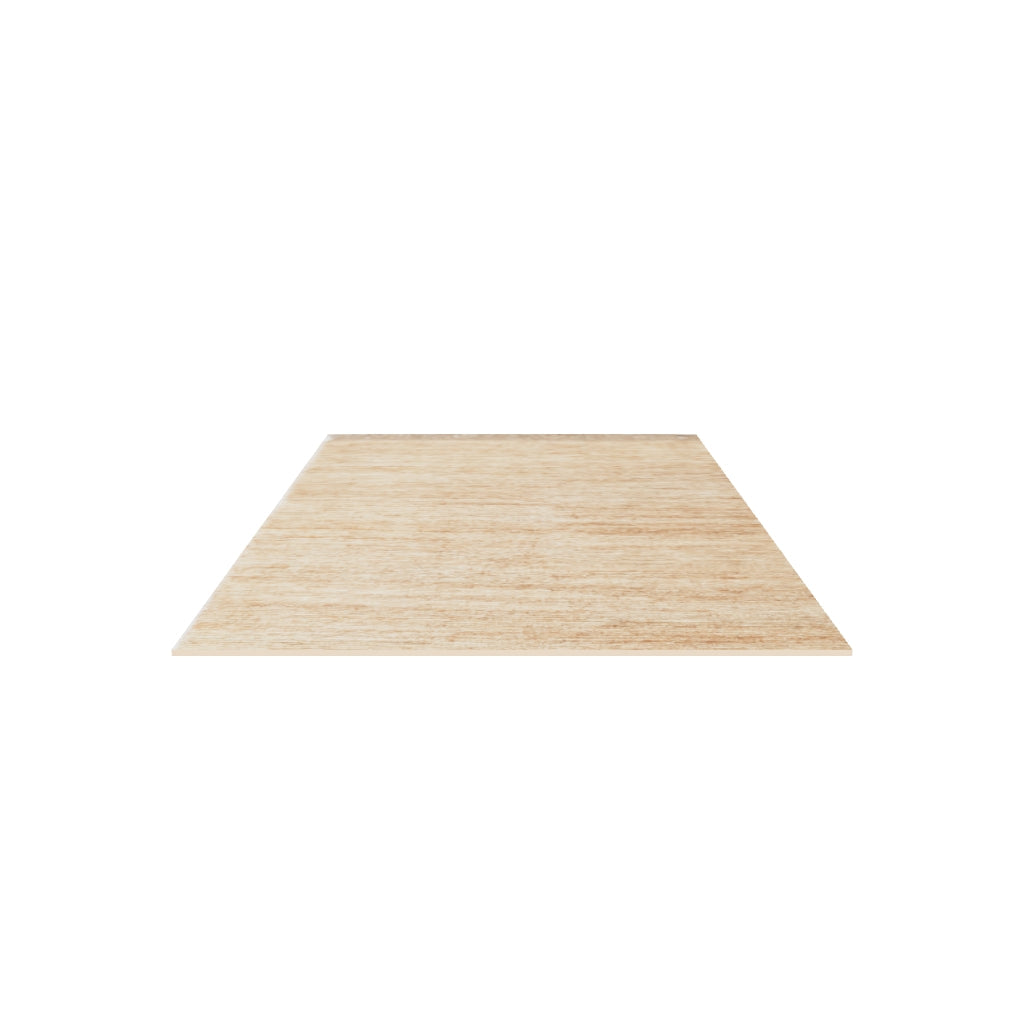 Savannah Jute Rug / Natural, 3D model at true size (5x8 ft)