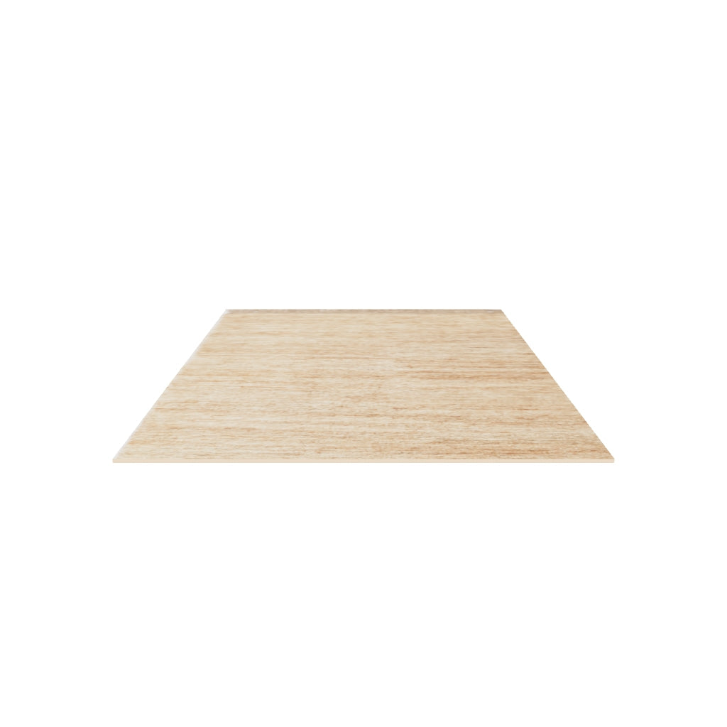 Savannah Jute Rug / Natural, 3D model at true size (6x9 ft)