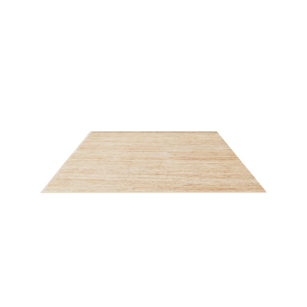 Savannah Jute Rug / Natural, 3D model at true size (9x12 ft)
