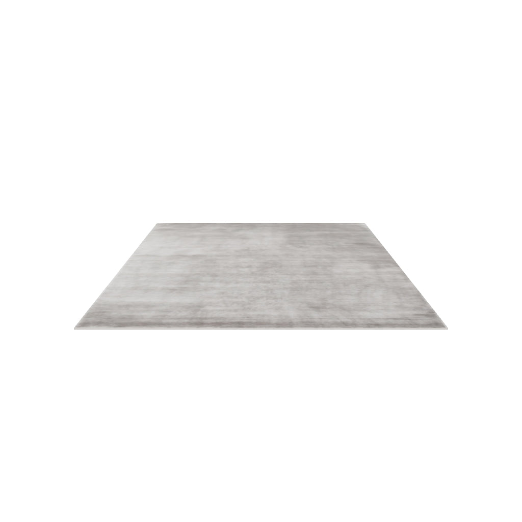 Luma Silk Rug / Gray, 3D model at true size (10x14 ft)