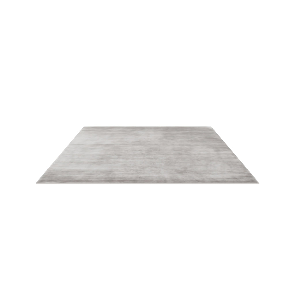 Luma Silk Rug / Gray, 3D model at true size (8x10 ft)