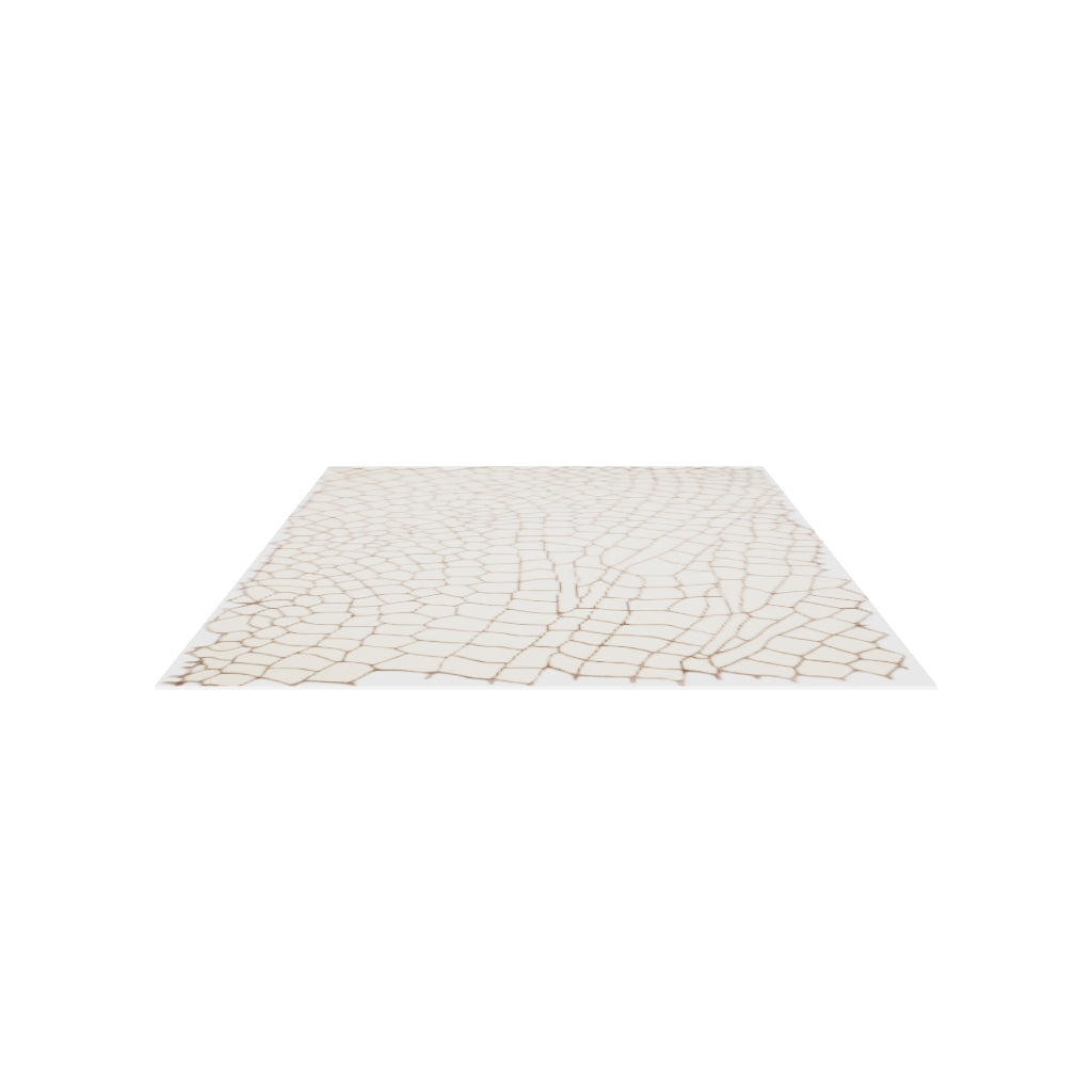 Terraform Wool & Silk Rug, 3D model at true size (10x14 ft)