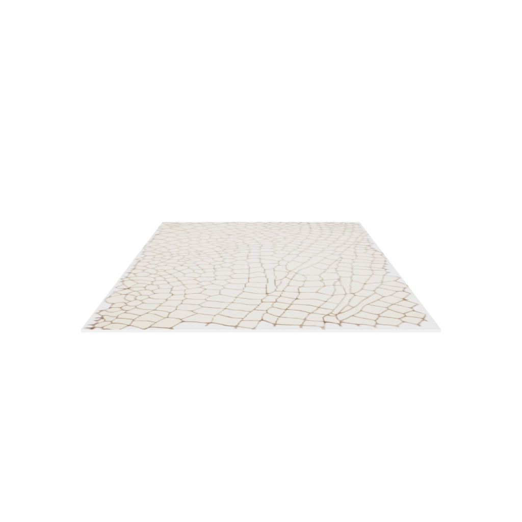 Terraform Wool & Silk Rug, 3D model at true size (6x9 ft)