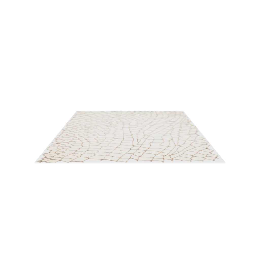 Terraform Wool & Silk Rug, 3D model at true size (9x12 ft)