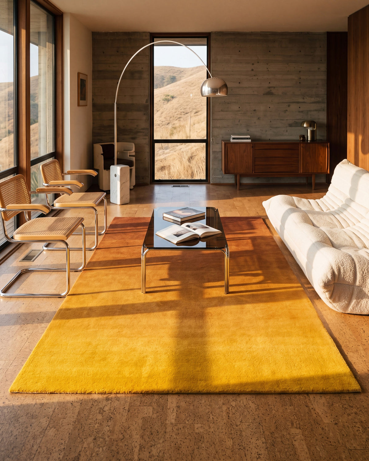 Solaris living room, golden hour (lengthwise)